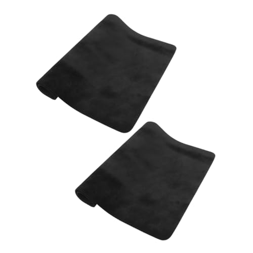 Abaodam 2 Stück Zauberkartenmatte Karte Tischmatte Brettspiel-tischmatte Brettspiel Matte Pokertischmatte Spielmatte Mahjong-Matte Für Den Tisch Spieltischmatte Black Stoff von Abaodam