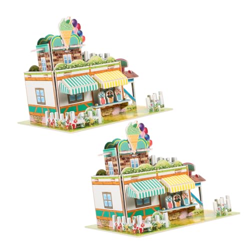 Abaodam 2 Stück rätselspiele kindergeburtstags mitgebsel rätselspiel Erwachsene Fun Toys for Schaumstoff-3D-Puzzles für Erwachsene Schaumbaumodell Schaumstoffplatte von Abaodam