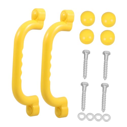 Abaodam 2 Stück rutschfeste Sicherheitsgriffe aus Kunststoff für Spielplatz Haltegriffe für Klettergerüste Baumhäuser und Spielgeräte Gelb Abaodam 2 Stück rutschfeste Sicherheitsgriffe aus Kunststoff für Spielplatz Haltegriffe für Klettergerüste Baumhäuser und Spielgeräte Gelb von Abaodam