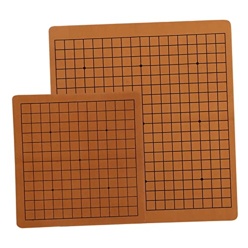 Abaodam Schachbrett-Set Doppelseitig Leder Linien-Design Für Jungen Und Mädchen Erwachsene Zubehör Zufällig Abaodam Schachbrett-Set Doppelseitig Leder Linien-Design Für Jungen Und Mädchen Erwachsene Zubehör Zufällig von Abaodam