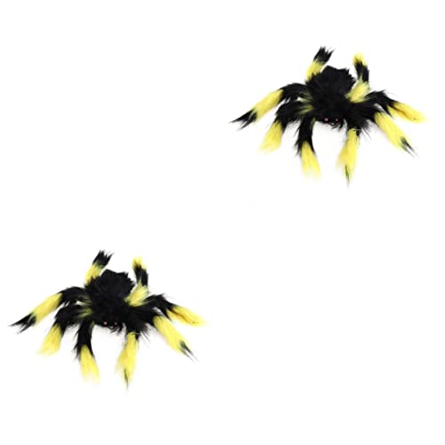 Abaodam 2 Stücke Halloween Spinne Dekorationen 30cm Schwarz Gelb Plüsch Spielzeug Scary Party Dekoration Haunted Prop Abaodam 2 Stücke Halloween Spinne Dekorationen 30cm Schwarz Gelb Plüsch Spielzeug Scary Party Dekoration Haunted Prop von Abaodam