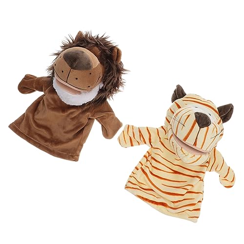 Abaodam 2 Stücke Handpuppe Fingerpuppe The Animals zoigltod Finger Puppets wischtelgeschenk animarus animanimals Toys Hand Puppet Puppen Cartoon-Tiere-Marionette Stoff von Abaodam