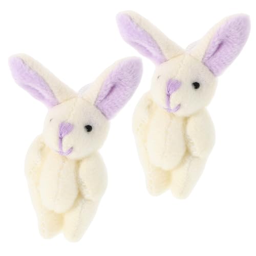 Abaodam 2 Stücke Joint Kaninchen Gefüllte Kaninchen Kleine Plüsch Puppe Abaodam 2 Stücke Joint Kaninchen Gefüllte Kaninchen Kleine Plüsch Puppe von Abaodam