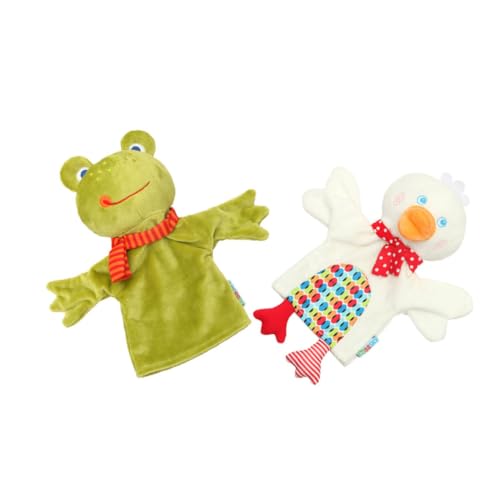 Abaodam Frosch-handpuppenspielzeug Zum Geschichtenerzählen 2-teiliges Interaktives Eltern- -plüschspielzeug Für Jungen Und Mädchen von Abaodam
