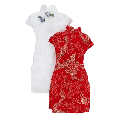 Abaodam 2stücke Teiliges Puppen Cheongsam Kleid Für Puppen Waschbar Und Wiederverwendbar Für Puppenliebhaber Dekorative Puppenkleidung Rot Und Weiß Abaodam 2stücke Teiliges Puppen Cheongsam Kleid Für Puppen Waschbar Und Wiederverwendbar Für Puppenliebhaber Dekorative Puppenkleidung Rot Und Weiß von Abaodam
