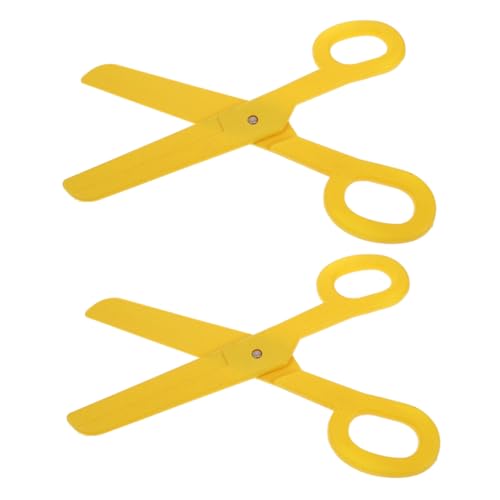 Abaodam 2 Stücke Schere Kostüm Schere Spiel Zeigen Requisiten Montessori Pretend Kunststoff Gelb von Abaodam