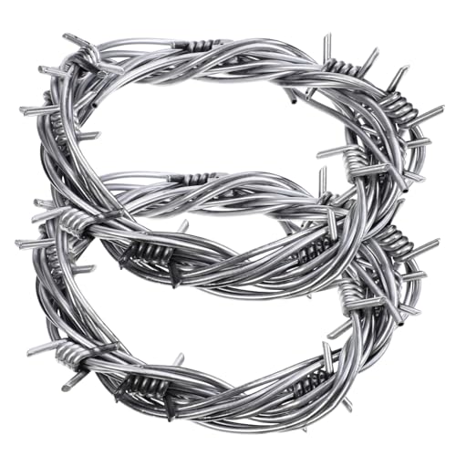 Abaodam 2 Stücke Simulationsdrahtkette Kostüm aus Stacheldraht Spinnennetz-Dekoration Halloween fotohintergrund Halloween Scherzartikel vorhangstange Armbinde Halloween-Dekore Szenenstütze Abaodam 2 Stücke Simulationsdrahtkette Kostüm aus Stacheldraht Spinnennetz-Dekoration Halloween fotohintergrund Halloween Scherzartikel vorhangstange Armbinde Halloween-Dekore Szenenstütze von Abaodam