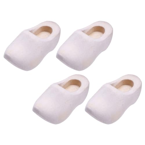 Abaodam 2 Verstopft Schuhe Frauen Sandalen Puppe Bausatz Mini-Clogs Im Freien Bastelset Dekoration Sneaker Basteln Klompen Für Minihaus Handgefertigte Mini-klompen Holz von Abaodam