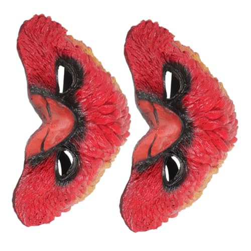 Abaodam 2-teilige Halloween- -maske: Vogelkopfmaske, Realistische Tier-cosplay-kostüm-gesichtsabdeckung Für Partys, Halloween, Theater, Themenpartys von Abaodam