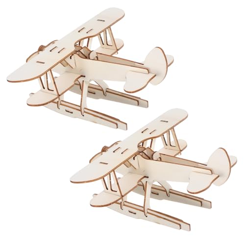 Abaodam 2-teiliges DIY-flugzeugmodell-bausatz Zum Bemalen, Holzspielzeug-Set, Leere Flugzeugmodelle Aus Holz, Unfertiges Flugzeug, Kleines Flugzeug, Handarbeit, Entwickelt Künstlerisches Abaodam 2-teiliges DIY-flugzeugmodell-bausatz Zum Bemalen, Holzspielzeug-Set, Leere Flugzeugmodelle Aus Holz, Unfertiges Flugzeug, Kleines Flugzeug, Handarbeit, Entwickelt Künstlerisches von Abaodam