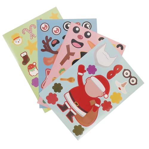 Abaodam 20 Blätter Weihnachtsaufkleber Abnehmbarer Aufkleber Weihnachtsspielzeug Für Aufkleber Mit Weihnachtsmuster Entzückender Puzzle-Aufkleber Weihnachtspuzzle-Aufkleber Papier Abaodam 20 Blätter Weihnachtsaufkleber Abnehmbarer Aufkleber Weihnachtsspielzeug Für Aufkleber Mit Weihnachtsmuster Entzückender Puzzle-Aufkleber Weihnachtspuzzle-Aufkleber Papier von Abaodam