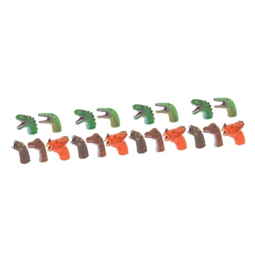 Abaodam 20 STK Handpuppenspielzeug Handpuppe Zum Geschichtenerzählen Lernspielzeug Tyrannosaurus Tierische Fingerpuppen Gehirnspielzeug Dinosaurier Handpuppen Plastik Figur Puzzle von Abaodam