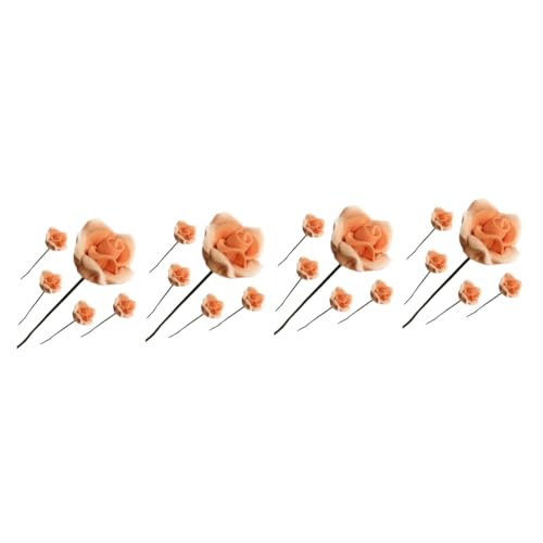 Abaodam 20 STK künstliche künstliche Pflanzen Schreibtisch-Dekor gefälschte Spielzeug Modelle Miniatur- Blumenschmuck Puppenhaus Tischblumen Kunsthandwerk schmücken Harz von Abaodam