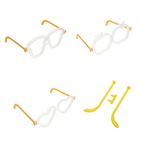 Abaodam 20 Sets Leuchtstabbrillen Zubehör Leuchtstäbe LED Leuchtbrillen Zubehör Leuchtstabbrillen Teile Trendy Runde Sonnenbrillen Sonnenbrillen Brillen von Abaodam