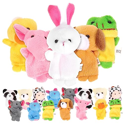 Abaodam 20 Stck. Fingerpuppe interaktives Puppen handspielpuppen Stuffed Soft Toys Kid Toys Figuren Fingerspielzeug Kinderparty begünstigt Stoff von Abaodam