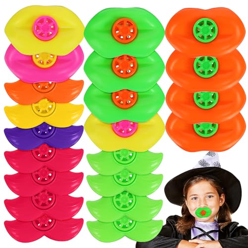 Abaodam 20 Pcs Lip Pfeifen Kinder Party Favors Pfeife Spielzeug Für Halloween Und Versammlungen von Abaodam