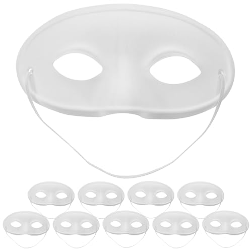 Abaodam 20stücke Weiße Papiermasken Zum Bemalen Blanko Masken Für Karneval Fasching Und Kreative Diy-projekte Handgemalte Masken Für Erwachsene Und Party Und Maskerade Zubehör von Abaodam