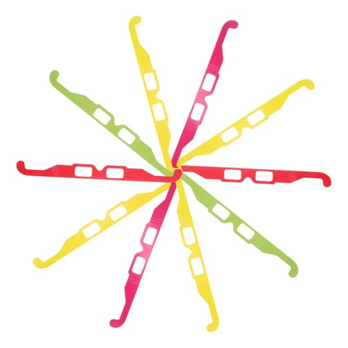 Abaodam 20 Stück 3D-Feuerwerksbrille club brille festival brille Weihnachtslichter Brille Regenbogenbeugungsgläser Brechungsgläser Papierbrille für Abschlussball-Brille aus Papier von Abaodam