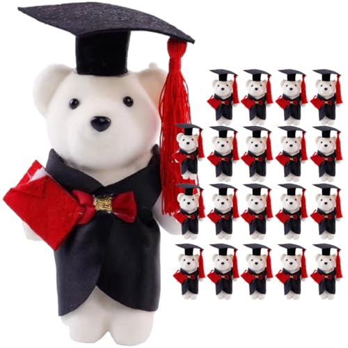 Abaodam Abschlussbär 2023 Personalisierter Stofftier-blumenbär Mit Blumenstrauß-Dekorationen Für College- von Abaodam