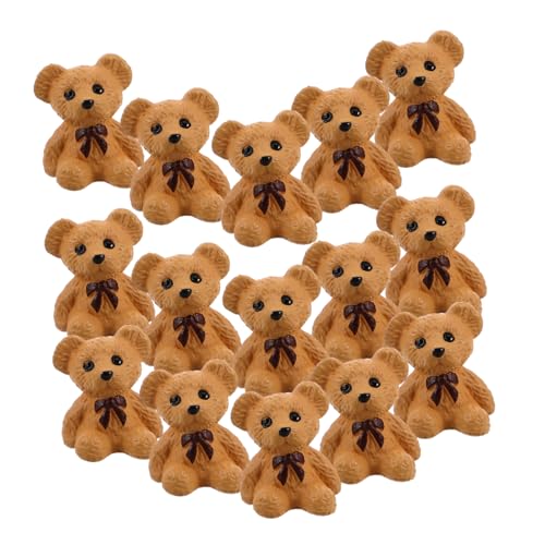 Abaodam 20stücke Teiliges Mini-bär Figuren Niedliche Tischdekorationen Für -projekte Langlebige Und Detailreiche Bärenfiguren Für Feengärten Und Puppenhäuser von Abaodam