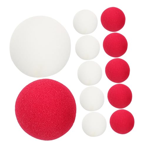 Abaodam 20 Stück Clown-nasen-Requisite Kostümnase Clown- Clownspiele Lustige Quietschende Clownsnase Karneval Clown Party Dem Clown Nase Anstecken Große Nase Schwamm von Abaodam