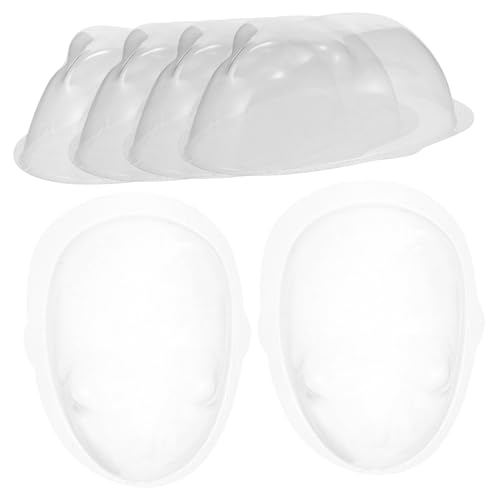 Abaodam 20 Stück Puppen Gesichtsmaske Selbstgemacht Schutzabdeckungen für Kleiner Puppen Durchsichtige Plastik Hüllen für Schutz und Kreatives Basteln von Abaodam