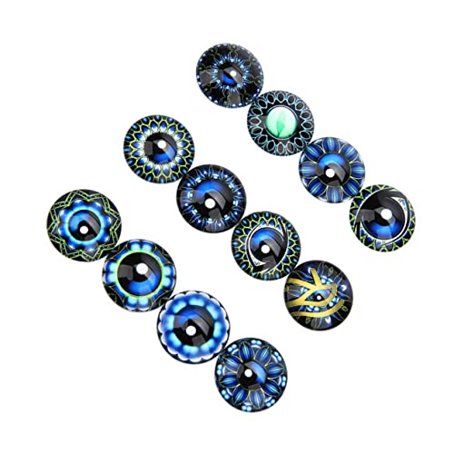 Abaodam 20 Stück 25 Mm Runde Glas-edelstein-schmuck-Patches Zartes Muster Augenglas-Aufkleber Für Uhr Bild Vase von Abaodam