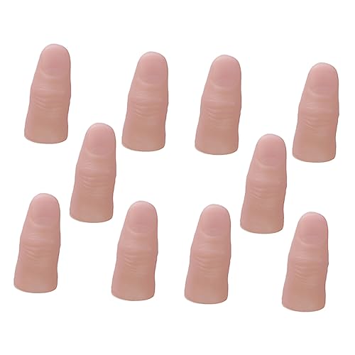Abaodam 20 Stück Fake Finger mit Daumenspitzen Requisiten für Bühnenauftritte und Streiche für Halloween Cosplay und Zaubertricks aus Leichtem Vinyl Gefertigt Abaodam 20 Stück Fake Finger mit Daumenspitzen Requisiten für Bühnenauftritte und Streiche für Halloween Cosplay und Zaubertricks aus Leichtem Vinyl Gefertigt von Abaodam