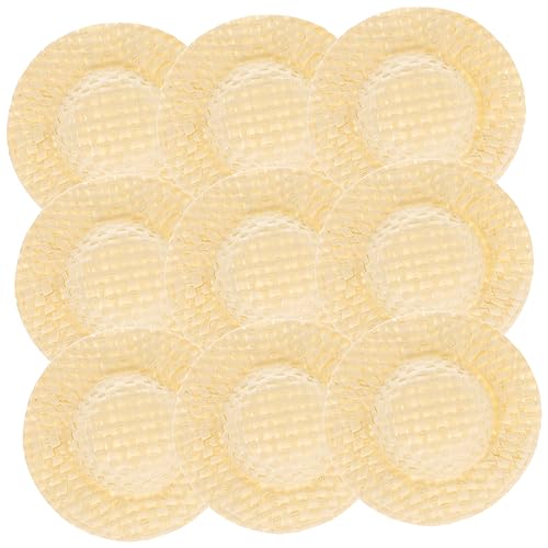 Abaodam 20 Stück Gewebte Papierhüte Foto Ornamente Babys Puppen Kleine Babypuppen Mini Babypuppen Puppenhaus Zubehör Babyhaube Kleine Mütze DIY Puppenmütze Minimütze Kleine von Abaodam