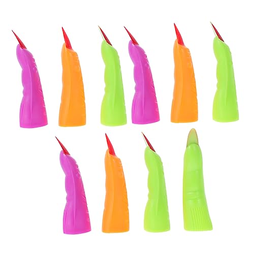 Abaodam 20 Stück Halloween Fingerabdeckungen für Gruselige Spaßartikel Gemischten Farben für Halloween Partys und Cosplay Dekoration Zufällige Farbe Abaodam 20 Stück Halloween Fingerabdeckungen für Gruselige Spaßartikel Gemischten Farben für Halloween Partys und Cosplay Dekoration Zufällige Farbe von Abaodam