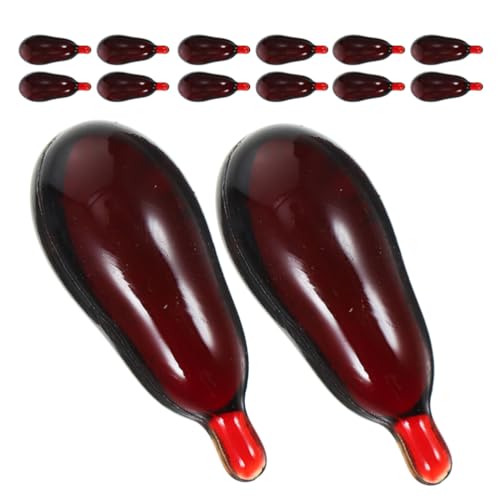 Abaodam 20 Stück Halloween Kunstblutkapseln: Realistische Scherzblut-Pillen für Make-up - Partytrick-Zubehör für Cosplay, Rot, 2,5 x 1 cm von Abaodam