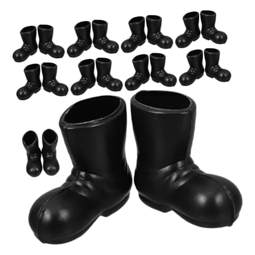 Abaodam 20 Stück Mini Nikolausstiefel Miniatur Weihnachtsmann Schuhe Mini Dekoration Puppenhaus Zubehör Kleine Weihnachtsstiefel für Weihnachtsbaum und Festliche Tischdekoration von Abaodam