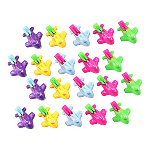 Abaodam 20 Stück Mini Pfeifenflugzeug Spielzeugset Teiliges Farblich Zufälliges Kinderspielzeug aus Hochwertigem für und Spielaktivitäten Fördert die Kreativität und Zufällige Farbe von Abaodam