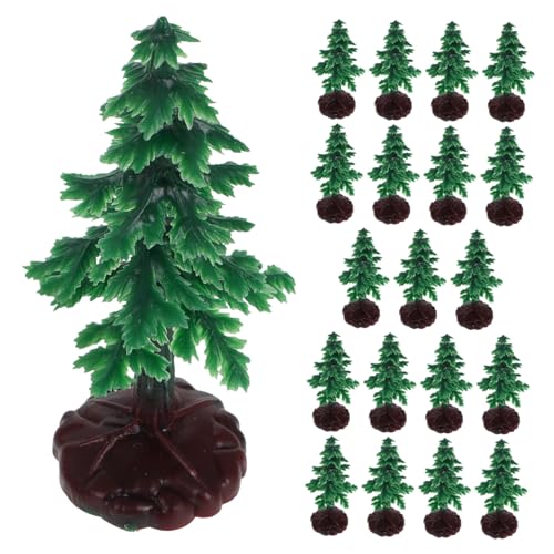 Abaodam 20 Stück Mini Weihnachtsbäume Modellbäume Für Diorama Miniatur Landschaftsdekoration Miniaturbäume Diorama Bäume Mini Schneekiefer Modellbäume Mini Kiefernbäume von Abaodam