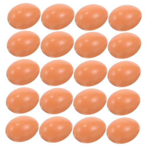 Abaodam 20 Stück Miniatur Eier Realistische Küken Eier für DIY Fotografie und Dekoration Kreative Miniaturküche und von Abaodam