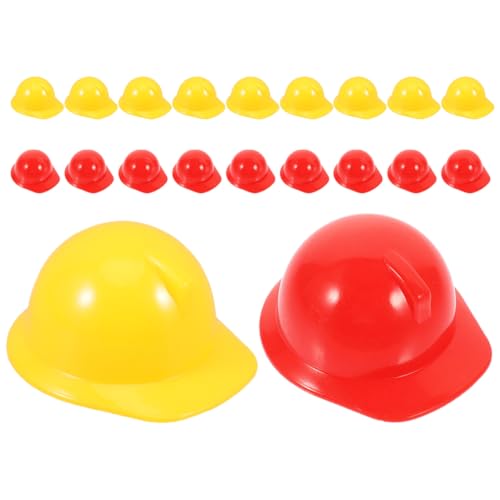 Abaodam 20 Stück Miniaturisierte Bauhelme für Kunststoff Sicherheitshelme Rot und Gelb für Puppen Bastelbedarf und Party Dekorationen Abaodam 20 Stück Miniaturisierte Bauhelme für Kunststoff Sicherheitshelme Rot und Gelb für Puppen Bastelbedarf und Party Dekorationen von Abaodam