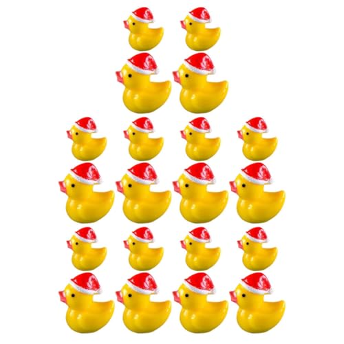 Abaodam 20stücke Mini Weihnachtsenten Figuren Aus Resin Dekorative Deko Für Miniaturgärten Terrarien Und Puppenhäuser Handgefertigte Mikrolandschaftsdekoration von Abaodam