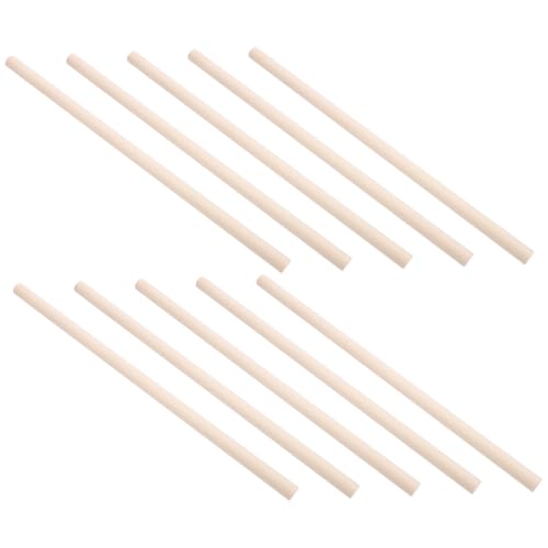 Abaodam 20 Stück Rhythmusstäbe Instrumentenstäbe Trommelstöcke Tamburin Instrumente Musikstab Percussion Sticks Musikspielzeug Musikwerkzeuge Birke Beige von Abaodam