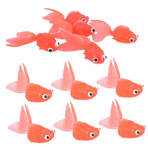 Abaodam 20 Stück Simulation Dekorationen Tank Aquarium Künstliche Fischmodelle Realistische Gefälschte Fische Realistische Gefälschte Goldfische Gefälschte Fische Fisch von Abaodam