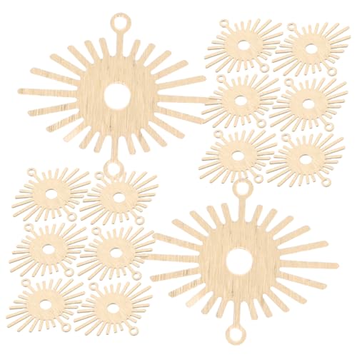Abaodam 20 Stück Sonnenblumen Schmuckanhänger Zur Schmuckherstellung Hohle Runde Anhänger Charms In Sonnenform Baumelnde Ohrringe Halsketten Charms Sonnenblumen Armband von Abaodam
