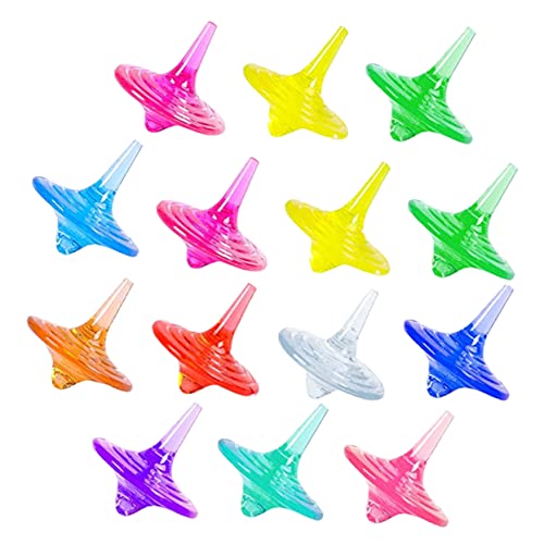 Abaodam 20 Stück Spinnendes Edelsteinspielzeug Kreiselspielzeug für Druckentlastungskreisel Rotierende Gyroskope für Fingerkreisel kognitives Acryl von Abaodam