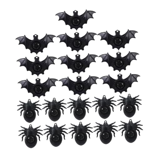 Abaodam 20 Stück Spinnenpfeifen Poster Miniaturen Superhelden Aufkleber Hüpfspielzeug Für Partys Halloween Partypfeife Halloween Süße Fledermauspfeife Partypfeifen Kunststoff von Abaodam