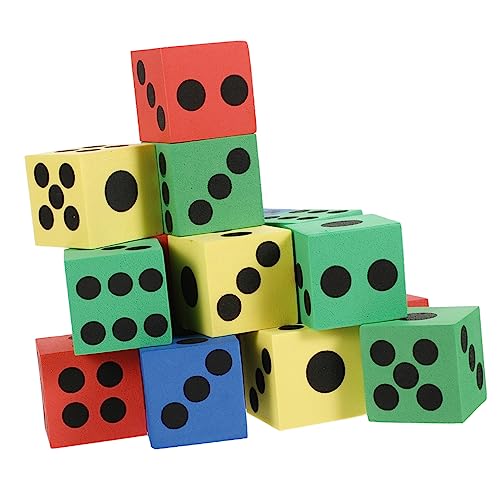 Abaodam 20 Stück Teiliges Eva Würfelspielzeug Bunte Weiche Lernwürfel für Matheunterricht Vielseitig Einsetzbar bei Schule und Familienfeiern Zufällige Farbe Zufällige Farbe von Abaodam