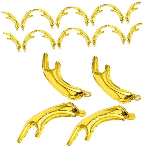 Abaodam 20 Stück Teiliges Goldene Rentier-geweih Folienballons Aufblasbare Weihnachtsdekorations-horn-requisiten für Party Foto-requisite Kreative Festtagsatmosphäre Einfach Aufzublasen von Abaodam