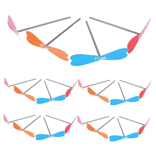 Abaodam 20 Stück Teiliges Handhelikopter Propeller aus Kreative DIY Flugspielzeuge für Fördert Feinmotorik Hand-Auge-koordination für Outdoor-Spiel Gruppenaktivitäten Geburtstagsfeiern und von Abaodam