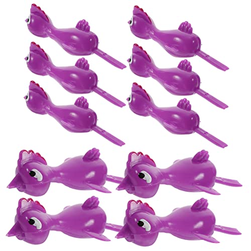 Abaodam 20 Stück Teiliges Lustiges Finger Dehnbare Fliegende Hühner für Stressabbauende Finger Toys für Partys und Spiele von Abaodam