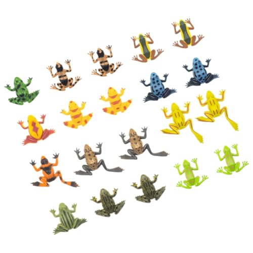 Abaodam 20 Stück Teiliges Mini Frosch Figuren Realistische Tierfiguren aus Resin Kleine Deko Frösche für Geburtstag Garten Aquarium als Spielfiguren und für Sammler Abaodam 20 Stück Teiliges Mini Frosch Figuren Realistische Tierfiguren aus Resin Kleine Deko Frösche für Geburtstag Garten Aquarium als Spielfiguren und für Sammler von Abaodam