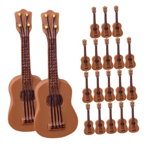 Abaodam 20 Stück Teiliges Mini Gitarrenmodell Realistische Kleine Musikinstrumente mit Vintage Textur Kreative Puppenhaus Deko Glatte Oberfläche für DIY und Mini Haus Dekoration Abaodam 20 Stück Teiliges Mini Gitarrenmodell Realistische Kleine Musikinstrumente mit Vintage Textur Kreative Puppenhaus Deko Glatte Oberfläche für DIY und Mini Haus Dekoration von Abaodam
