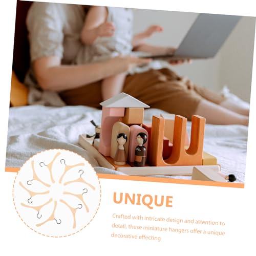 Abaodam 20 Stück Teiliges Miniatur Holz Kleiderbügel für Puppenkleidung Realistische Kleine Kleiderständer Vielseitig für Puppenschrank und Puppenhaus Zubehör Praktisch und Dekorativ Abaodam 20 Stück Teiliges Miniatur Holz Kleiderbügel für Puppenkleidung Realistische Kleine Kleiderständer Vielseitig für Puppenschrank und Puppenhaus Zubehör Praktisch und Dekorativ von Abaodam
