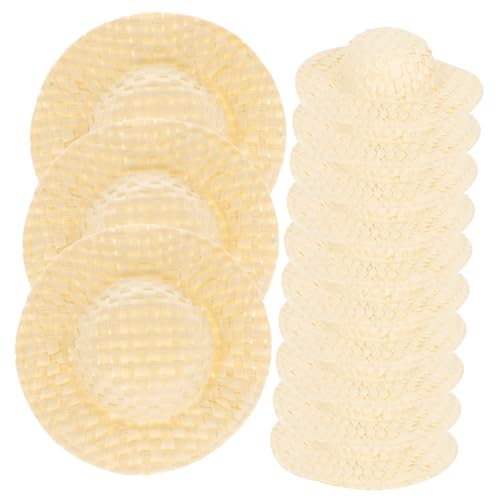 Abaodam 20 Stück Teiliges Miniatur Papierhüte Bastelset für Puppen DIY Dekorationen Kleine Mützen Basteln Stabile Glatte Oberfläche Geeignet für Puppenzubehör und Partybedarf von Abaodam